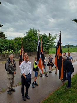Foto vom Weg bei der Kreuzigungsgruppe in Markt